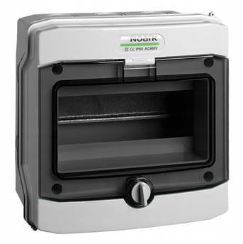 ⁨PLASTIKOWA OBUDOWA INSTALACYJNA Natynkowa IP65, 1x6 modułów. PHS 6T NOARK 113262⁩ w sklepie Wasserman.eu