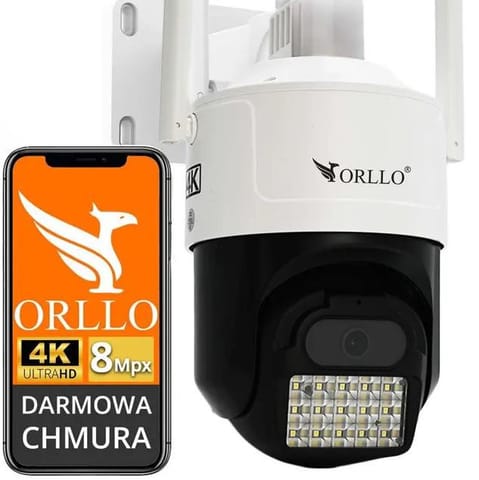 ⁨Kamera IP ORLLO Z17 Ultra 4K zewnętrzna obrotowa GSM na kartę SIM 8MPx⁩ w sklepie Wasserman.eu