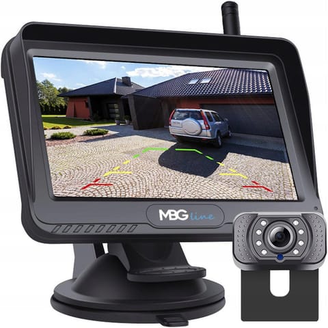 ⁨Bezprzewodowy zestaw cofania MBG line  4.3" XL-435+006S⁩ w sklepie Wasserman.eu