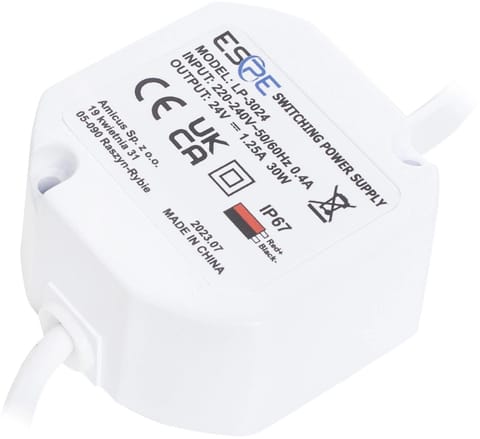 ⁨ZASILACZ IMPULSOWY DOPUSZKOWY HERMETYCZNY ESPE LP-3024 24V/30W/1.25A⁩ w sklepie Wasserman.eu