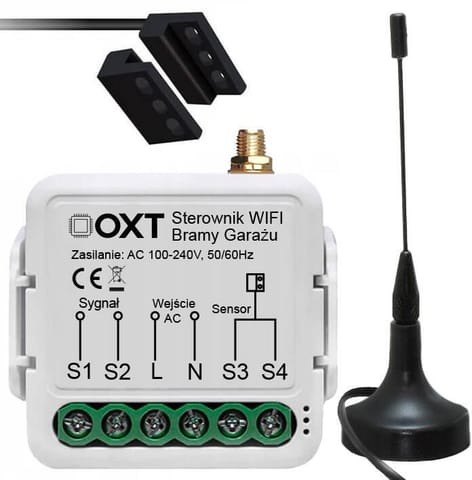 ⁨Moduł OXT do silników bramowych z anteną i sensorem WiFi TUYA⁩ w sklepie Wasserman.eu