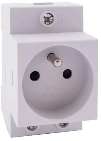 ⁨Gniazdo modułowe, na szynę DIN TH-35, do rozdzielnicy Noark Ex9DS-F 106194⁩ w sklepie Wasserman.eu