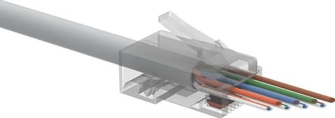 ⁨WTYK SIECIOWY KONEKTOR SOLARIX UNIWERSALNY EASY RJ45 CAT.6 UTP PRZELOTOWY SXRJ45-6-UTP-EASY 100szt⁩ w sklepie Wasserman.eu