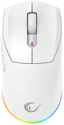 ⁨Mysz bezprzewodowa Rampage Prote M5 24000 DPI RGB LED 1K Hz biała⁩ w sklepie Wasserman.eu