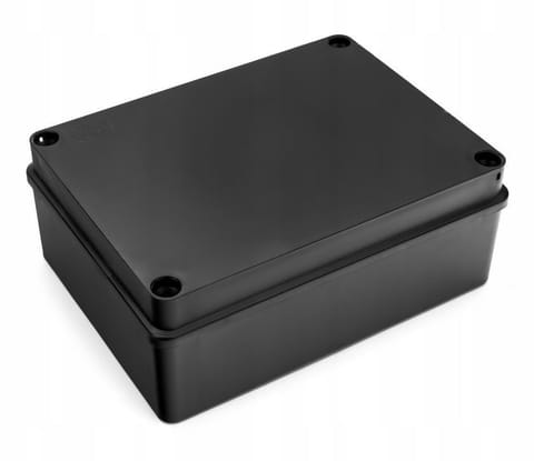 ⁨Puszka hermetyczna 190 x 140 x 70 bez dławików IP65 bezhalogenowa, czarna PAWBOL S-B416C⁩ w sklepie Wasserman.eu