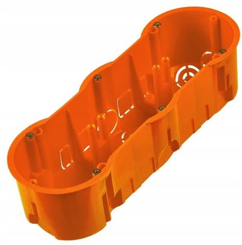 ⁨Puszka końcowa 60 potrójna z wkrętami, głęboka PAWBOL A.0043WPG⁩ w sklepie Wasserman.eu