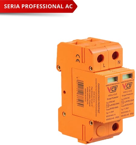 ⁨Ogranicznik przepięć klasy C 2P (T2) VCX Professional⁩ w sklepie Wasserman.eu