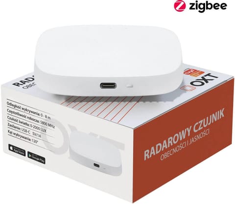 ⁨OXT Czujnik radar obecności jasności USB ZigBee TUYA T165⁩ w sklepie Wasserman.eu