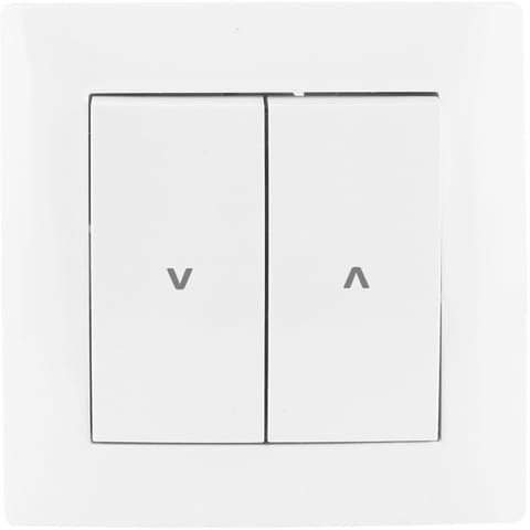 ⁨Łącznik żaluzjowy pojedynczy (dwuklawiszowy) VCX WESA LC 12 Biały⁩ w sklepie Wasserman.eu