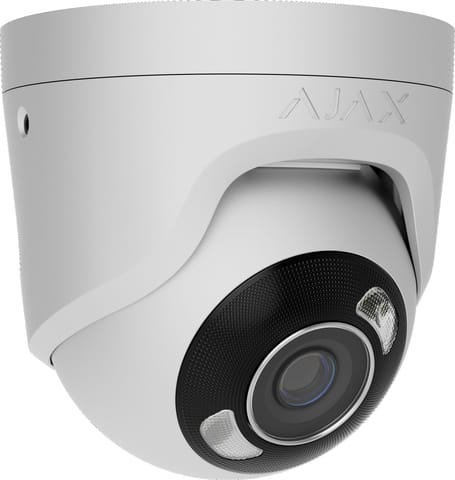 ⁨Ajax Kamera HL - kopułka (metalowa) TurretCam (8 Mp/4 mm) (8EU) - white⁩ w sklepie Wasserman.eu