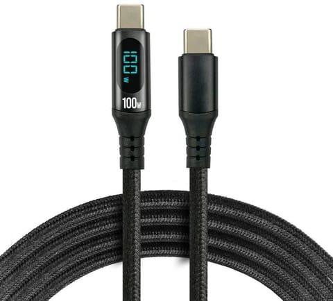 ⁨KABEL USB-C / USB-C LCD everActive CBB-1PD5L 100cm 20V 5A 100W⁩ w sklepie Wasserman.eu