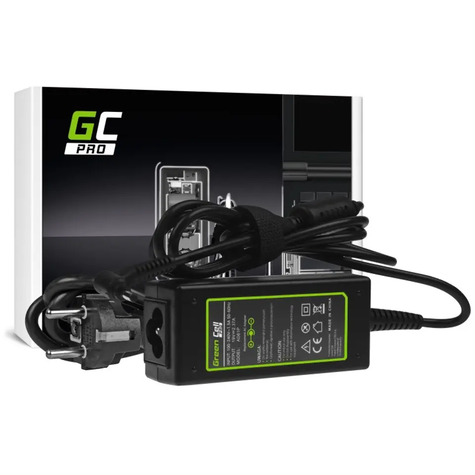 ⁨Green Cell AD61P power adapter/inverter Indoor 45 W Black⁩ at Wasserman.eu