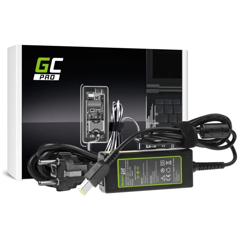 ⁨Green Cell AD64P power adapter/inverter Indoor 45 W Black⁩ at Wasserman.eu