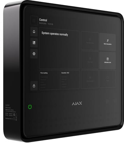 ⁨Ajax EN54 Fire Hub Jeweller - black⁩ w sklepie Wasserman.eu