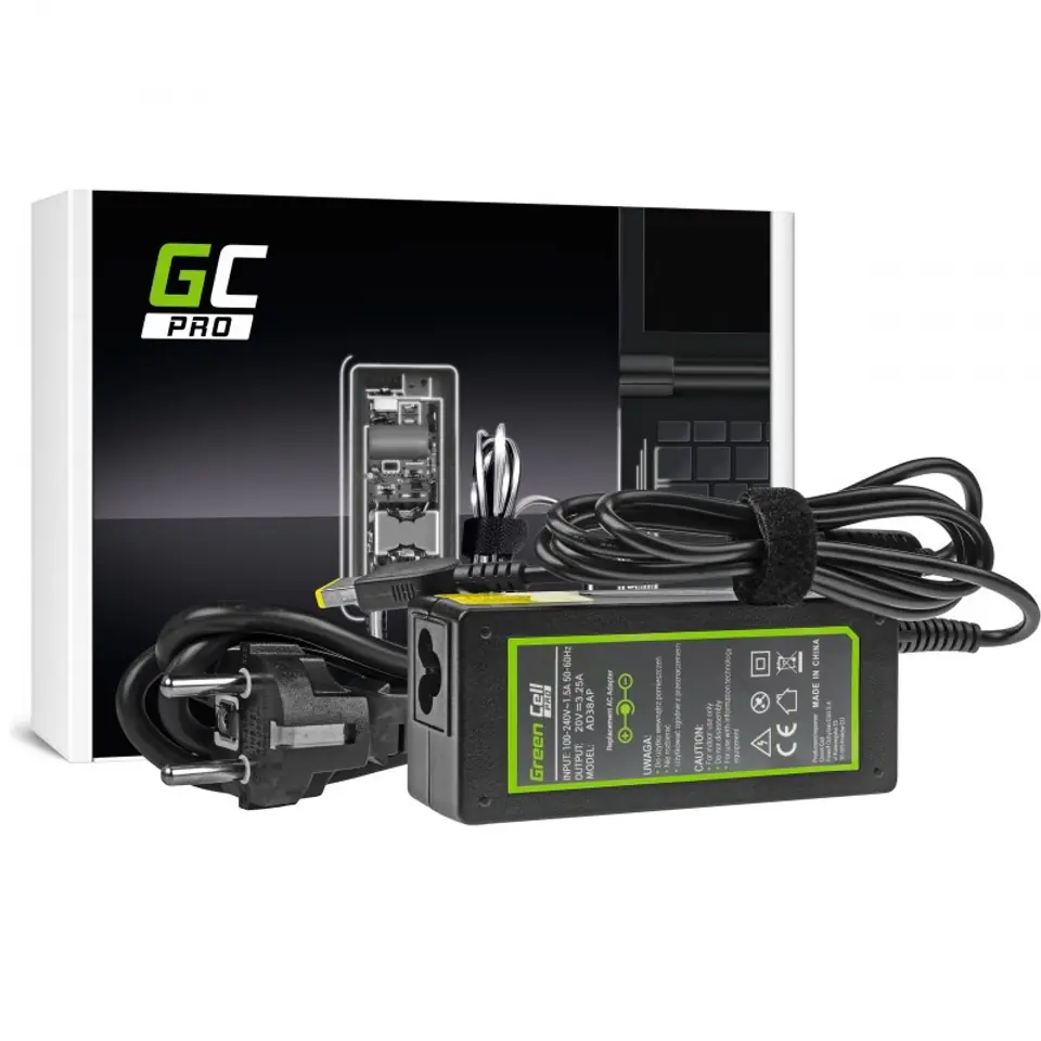 ⁨GREEN CELL ZASILACZ AD38AP LENOVO 20V 3.25A 65W⁩ w sklepie Wasserman.eu