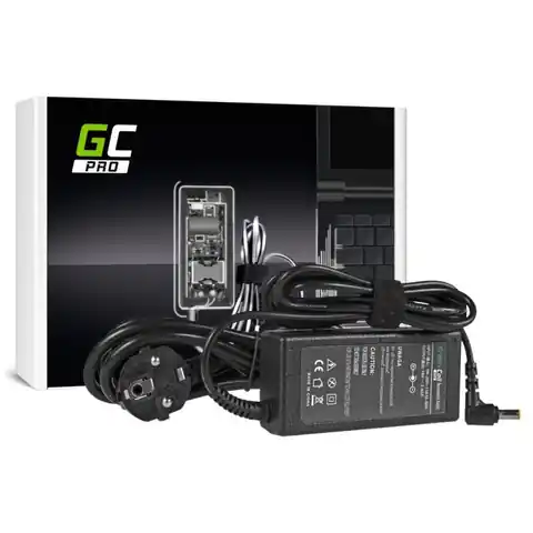 ⁨Green Cell AD01P power adapter/inverter Indoor 60 W Black⁩ at Wasserman.eu