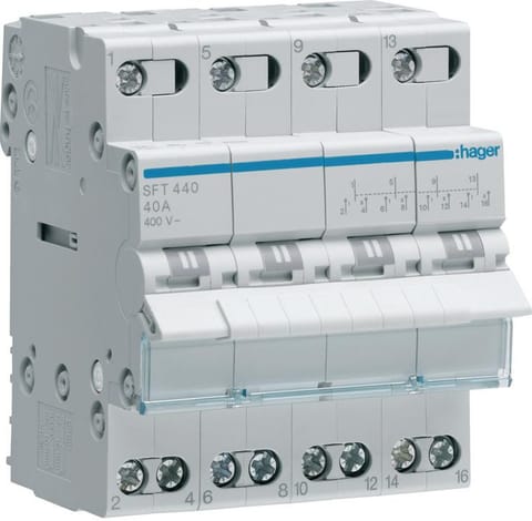 ⁨SFT440 POWER SWITCH 40A 4P I-0-II 4M 400V AC TOP CONNECTION⁩ at Wasserman.eu