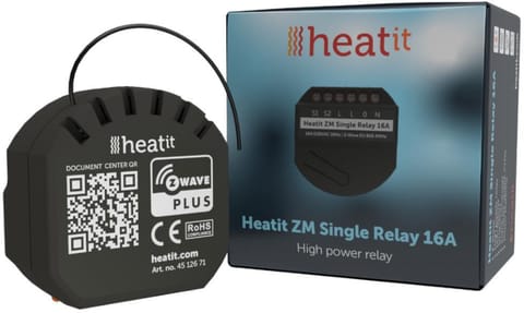 ⁨Przełącznik Heatit ZM Single Relay 16A Z-wave⁩ w sklepie Wasserman.eu