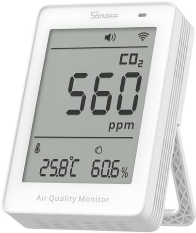 ⁨Miernik jakości powietrza WiFi LCD Sonoff AirGuard CO2 SAWF-08P⁩ w sklepie Wasserman.eu
