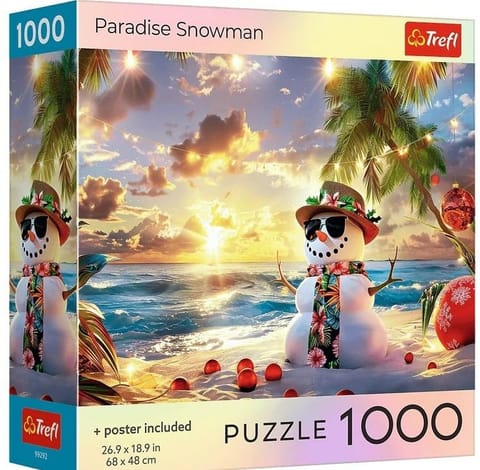 ⁨Puzzle 1000 USA Collection: Paradise Snowman TREFL⁩ w sklepie Wasserman.eu