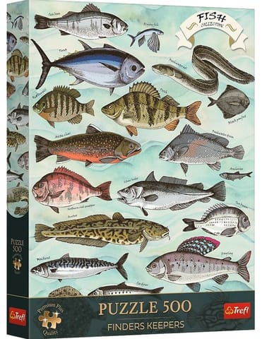 ⁨Puzzle 500 Finders Keepers: Ryby TREFL⁩ w sklepie Wasserman.eu