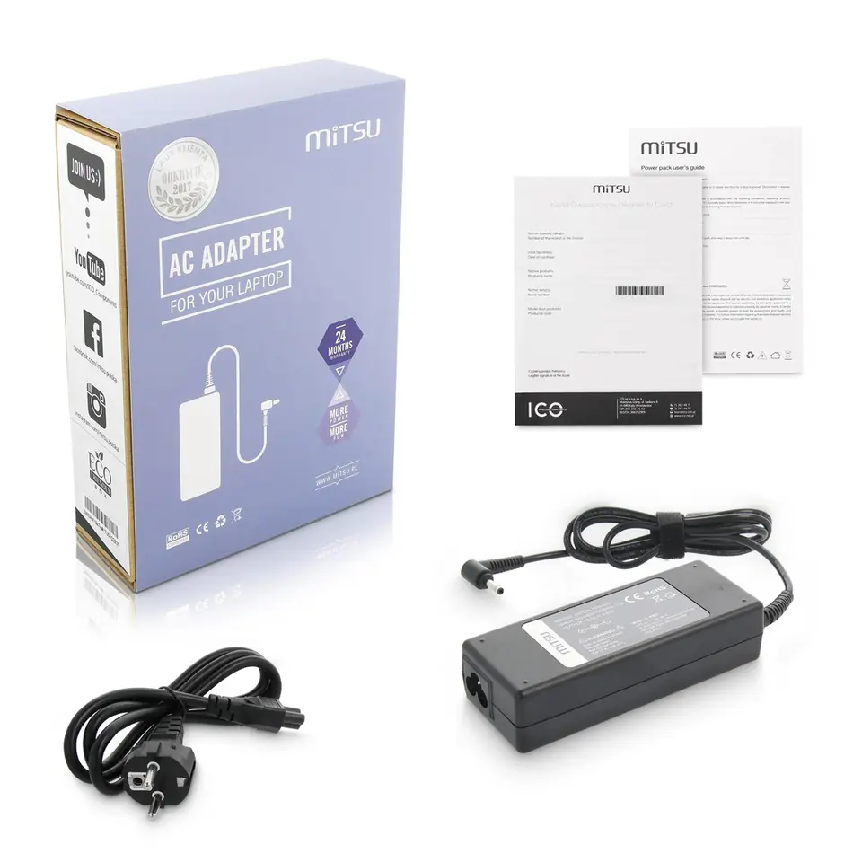 ⁨notebook charger mitsu 19.5v 4.62a (4.0x1.7) - dell 90W⁩ at Wasserman.eu