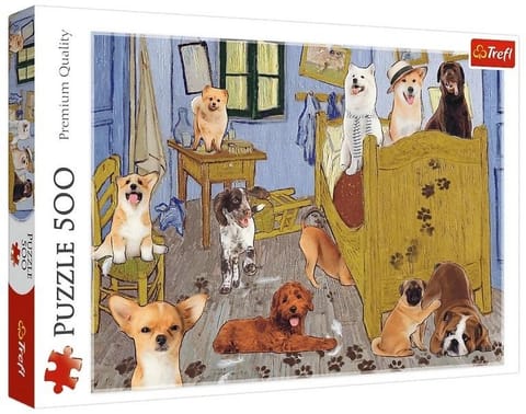⁨Puzzle 500 Pokój van Gogha Psia Rewolucja TREFL⁩ w sklepie Wasserman.eu