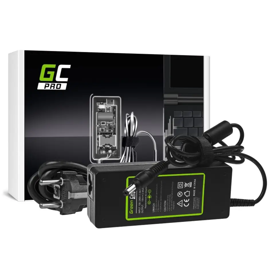 ⁨Green Cell AD26AP power adapter/inverter Indoor 75 W Black⁩ at Wasserman.eu