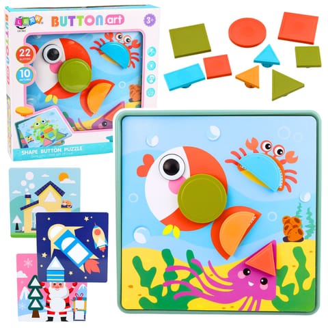 ⁨Kreatywne Puzzle Geometryczne Mozaika Układanka Edukacyjna 35 el.⁩ w sklepie Wasserman.eu