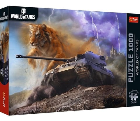 ⁨Puzzle 1000 World of Tanks: Tygrys II TREFL⁩ w sklepie Wasserman.eu