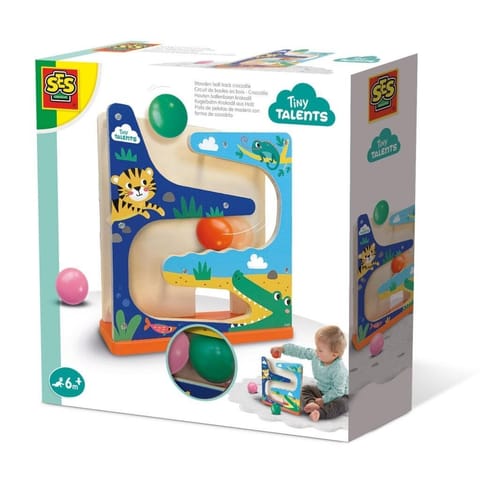 ⁨SES Creative Tiny Talents Wooden ball track crocodile⁩ at Wasserman.eu