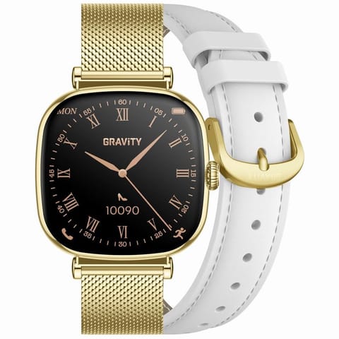 ⁨SMARTWATCH DAMSKI GRAVITY GT32-2 - ROZMOWY BLUETOOTH, DODATKOWY PASEK (sg047b)⁩ w sklepie Wasserman.eu