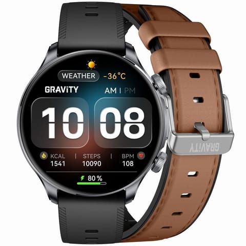 ⁨SMARTWATCH MĘSKI GRAVITY GT35-1 - AMOLED, DODATKOWY PASEK (sg049a)⁩ w sklepie Wasserman.eu