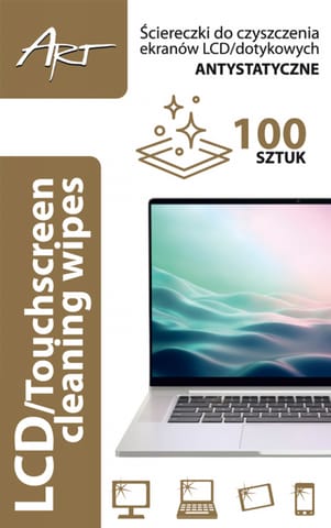 ⁨LCD/TFT CLEANING CLOTHS 100PCS AS-01 ART⁩ at Wasserman.eu