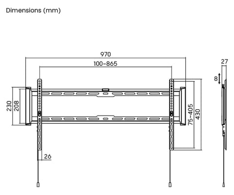 ⁨UCHWYT DO TELEWIZORA LUB MONITORA BRATECK-LP77-48F BRATECK⁩ w sklepie Wasserman.eu