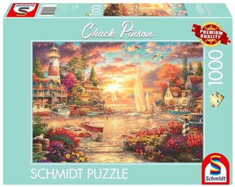 ⁨Puzzle PQ 1000 Chuck Pinson Poranek nad jezior G3⁩ w sklepie Wasserman.eu