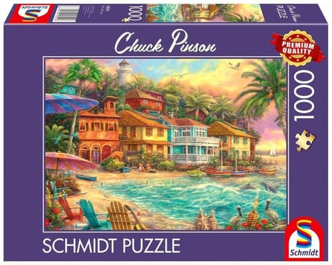 ⁨Puzzle PQ 1000 Chuck Pinson Życie na wyspie G3⁩ w sklepie Wasserman.eu