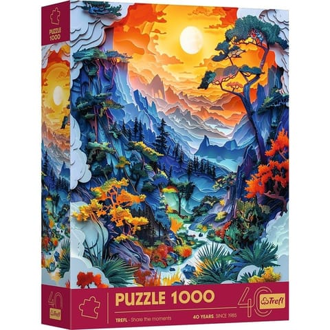 ⁨Puzzle 1000 elements 40 anniversary Paper Art Valley⁩ at Wasserman.eu