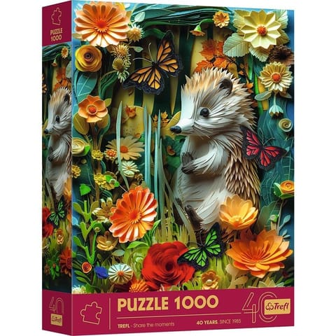⁨Puzzle 1000 elements 40 anniversary Paper Art Hedgehog⁩ at Wasserman.eu