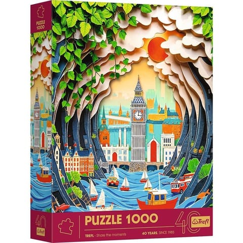 ⁨Puzzle 1000 Paper Art: Londyn TREFL⁩ w sklepie Wasserman.eu