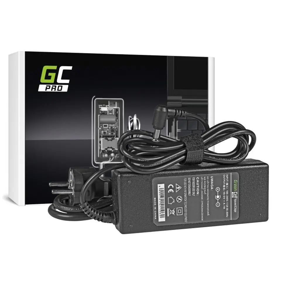 ⁨Green Cell AD31P power adapter/inverter Indoor 90 W Black⁩ at Wasserman.eu