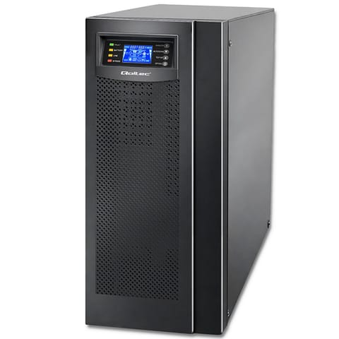 ⁨Qoltec 53982 UPS | On-line | Pure Sine Wave | 6kVA | 4.8kW | LCD | USB⁩ at Wasserman.eu