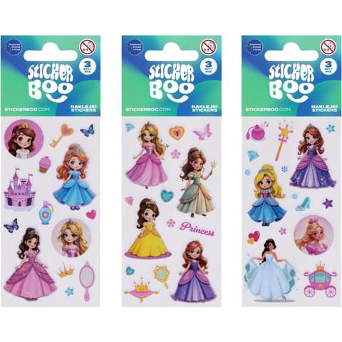 ⁨Naklejki księżniczki 66x180mm 3ark. STICKER BOO 568353⁩ w sklepie Wasserman.eu