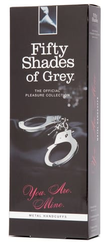 ⁨Fifty Shades of Grey You Are Mine kajdanki stalowe z zamkiem 26,7 cm⁩ w sklepie Wasserman.eu