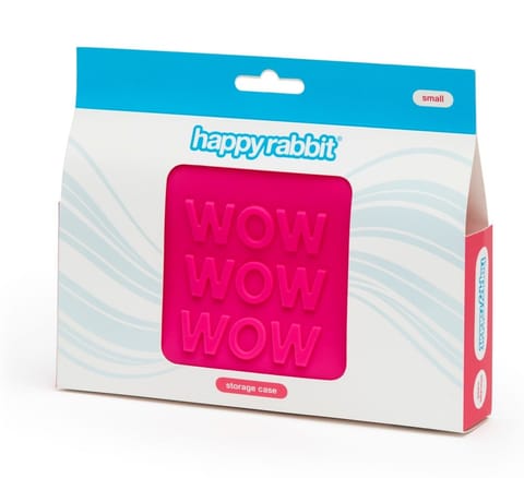 ⁨Happy Rabbit WOW Etui Silikonowe Małe Rożowe z Zamkiem 16,5x10,8cm⁩ w sklepie Wasserman.eu