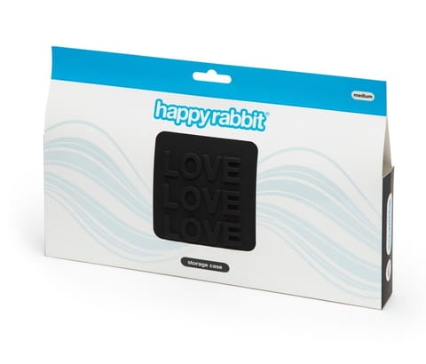 ⁨Happy Rabbit Etui LOVE Zip Bag Medium Black silikonowe 25,4cm⁩ w sklepie Wasserman.eu