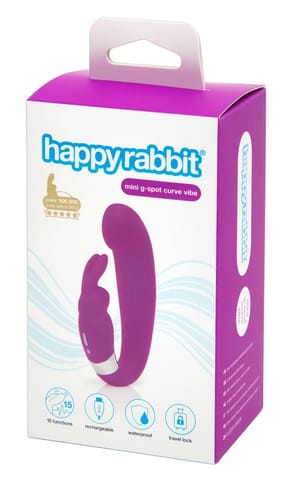 ⁨Happy Rabbit G-Spot Clitoral Curve - model z podwojną stymulacją, fioletowy⁩ w sklepie Wasserman.eu