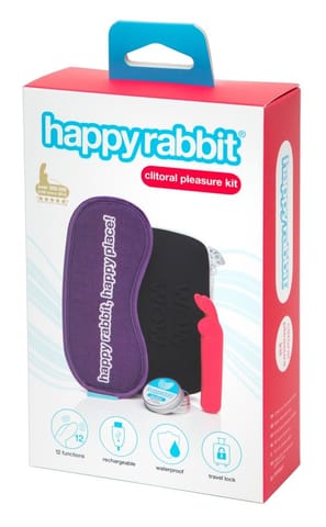 ⁨Happy Rabbit Zestaw Clitoral Kit - 4-elementowy, ładowalny, etui⁩ w sklepie Wasserman.eu