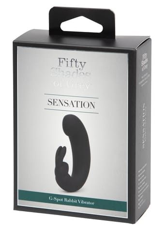 ⁨Fifty Shades of Grey Sensation G-Spot Rabbit model silikonowy USB czarny⁩ w sklepie Wasserman.eu