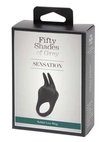 ⁨Fifty Shades of Grey Sensation Rabbit Ring silikonowy, ładowany USB⁩ w sklepie Wasserman.eu
